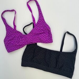 SKIMS x FENDI Women's Bra/Swim Tops - Purple and Black